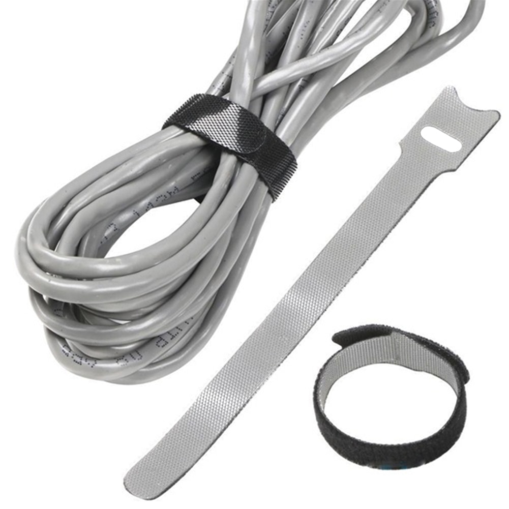 30 pièces attaches de câble de fixation réutilisable magique autocollant boucle câble bâton sangles Nylon dos à dos crochet boucle câble gestion