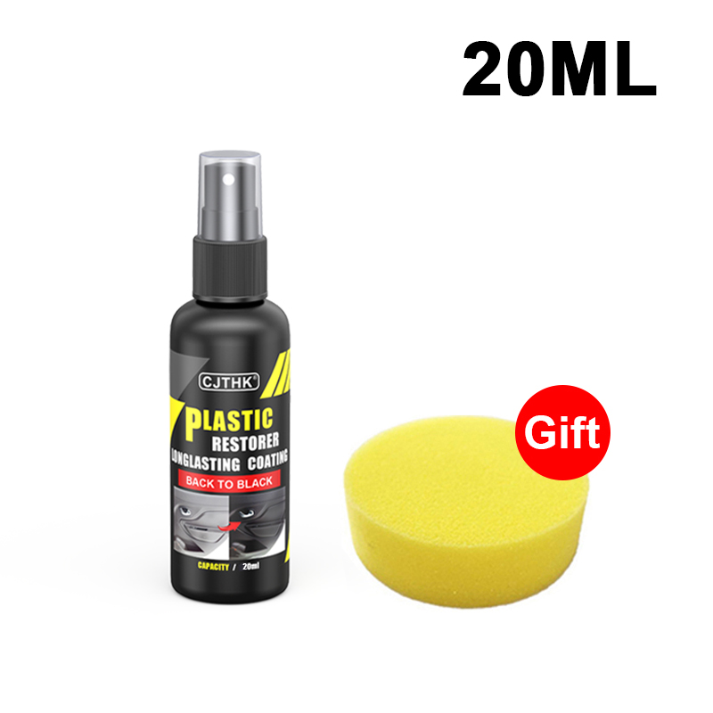 Restaurador de plástico para coche, productos de limpieza de coche con brillo negro, restauración de cuero y plástico, renovador de revestimiento de reparación y pulido automático