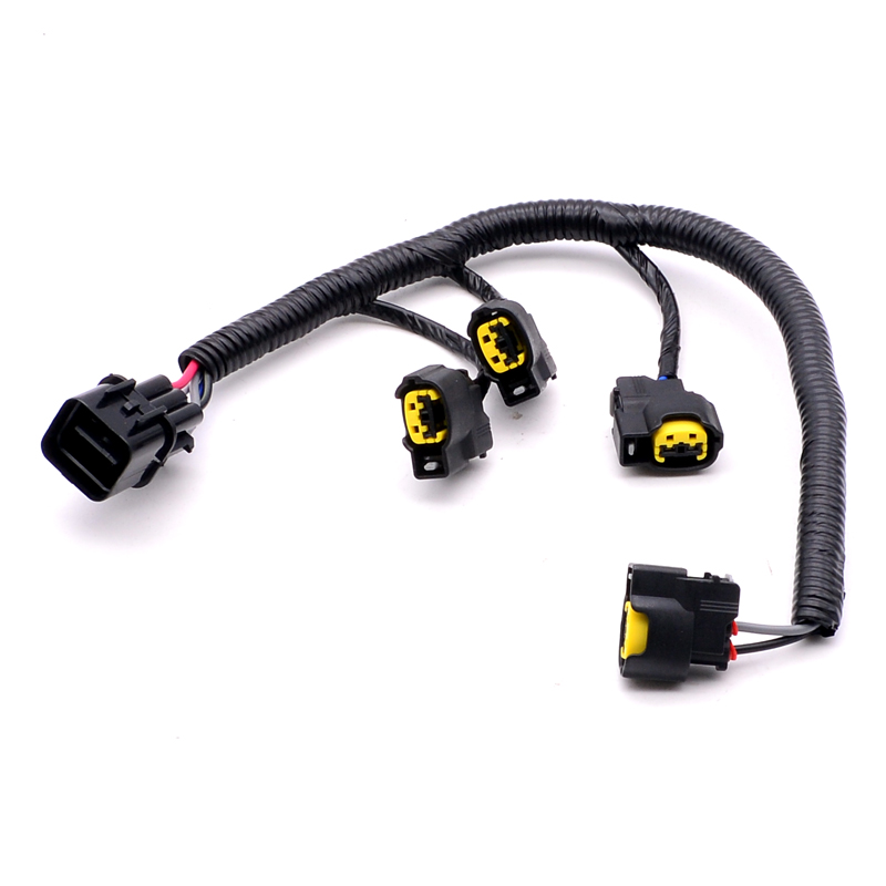 Car Ignition Coil Cable Plug Extension Wire Harness For Kia Rio Soul Ceed Cerato Spectra Forte Rondo Hyundai Elantra Accent 1.6L
