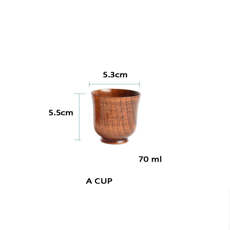 Conjunto de bule de chá e chá de chá de madeira natural de nimitime e conjunto de bule de chá de jujuba: A CUP