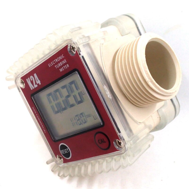 K24 turbo digital flow meter flowmeter Diesel fuel water plomeria flow indicator protable Turbine Flowmeter caudalimetro sensor