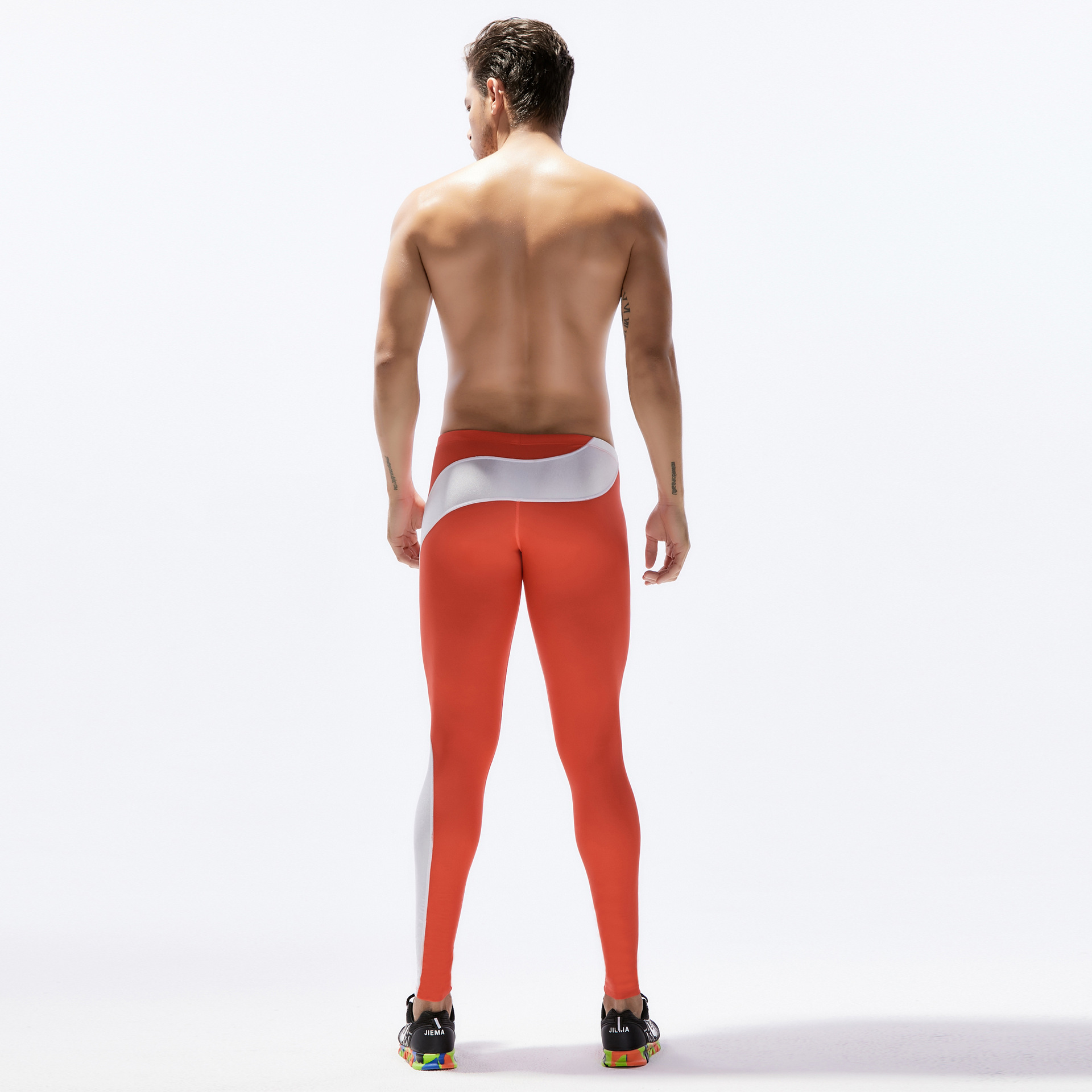 Löpartights herr kompression fitness träning gym leggings sport jogging långa yoga atletiska byxor