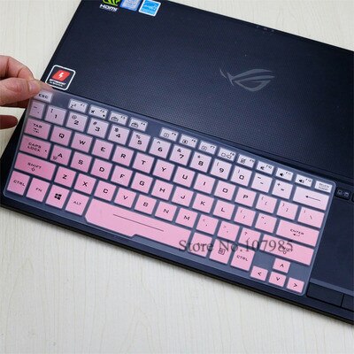 15.6 inch Silicone Keyboard Cover laptop Protector Skin For ASUS ROG Zephyrus GX501GI GX501GI GX501 GX531GS GX531GM GX531G: Gradualpink