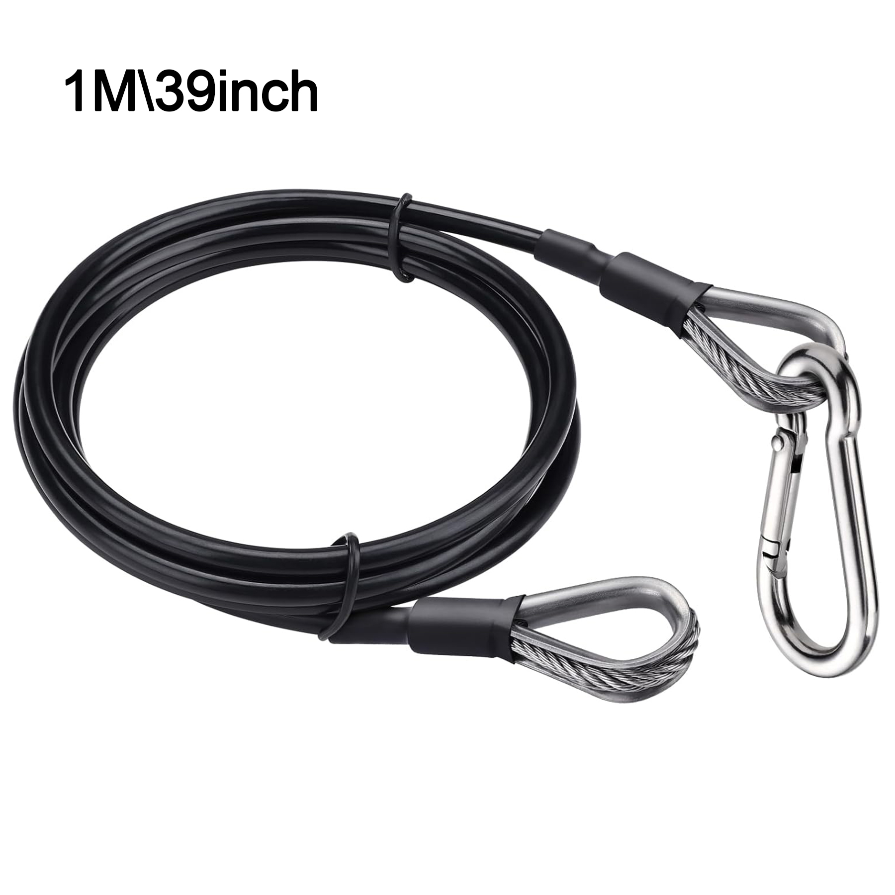 Extensor de cable de gimnasio resistente de 5 mm de espesor Accesorio de cuerda de extensión de 39/59 pulgadas Compatible con accesorios de gimnasio en casa: Beige