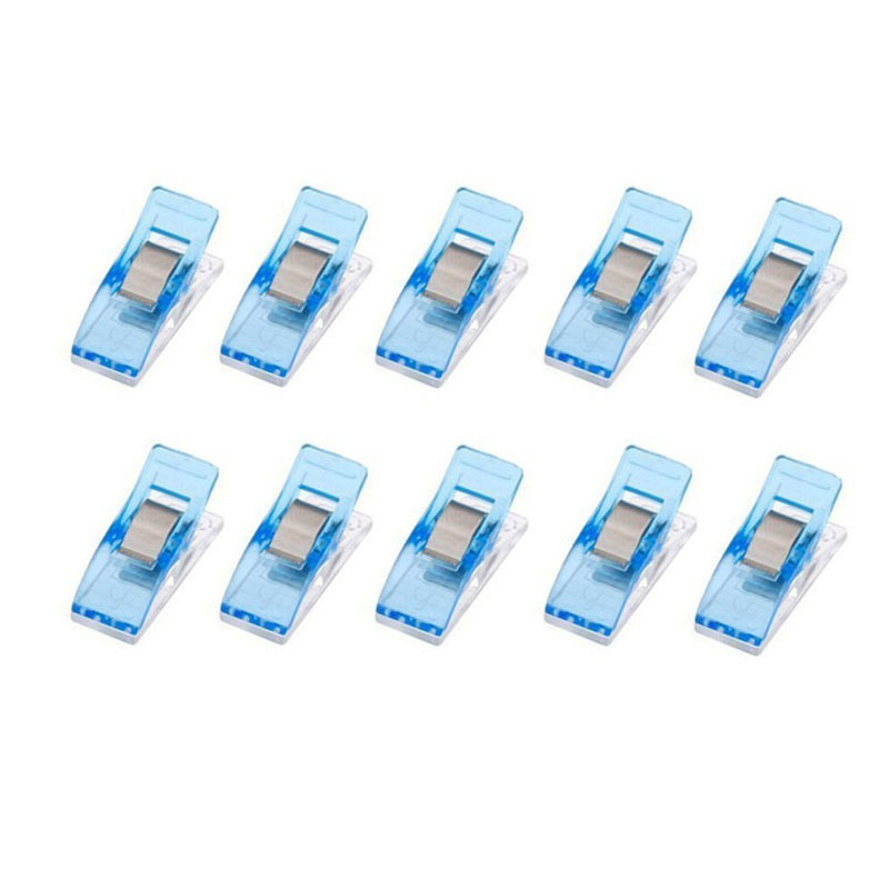 50 stuks/set randklemmen quilt quiltklem doe-het-zelf knutselwerkjes plastic clips veelkleurige patchworkklem kledingklem naaiaccessoires: 02