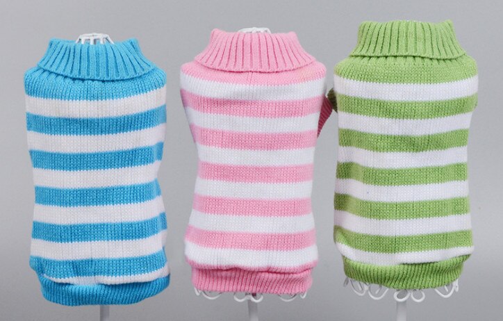 Pull tricot chaton chiot | Chien chat, tricot classique col roulé, tricot animal de compagnie, automne hiver manteau vêtements 3 couleurs