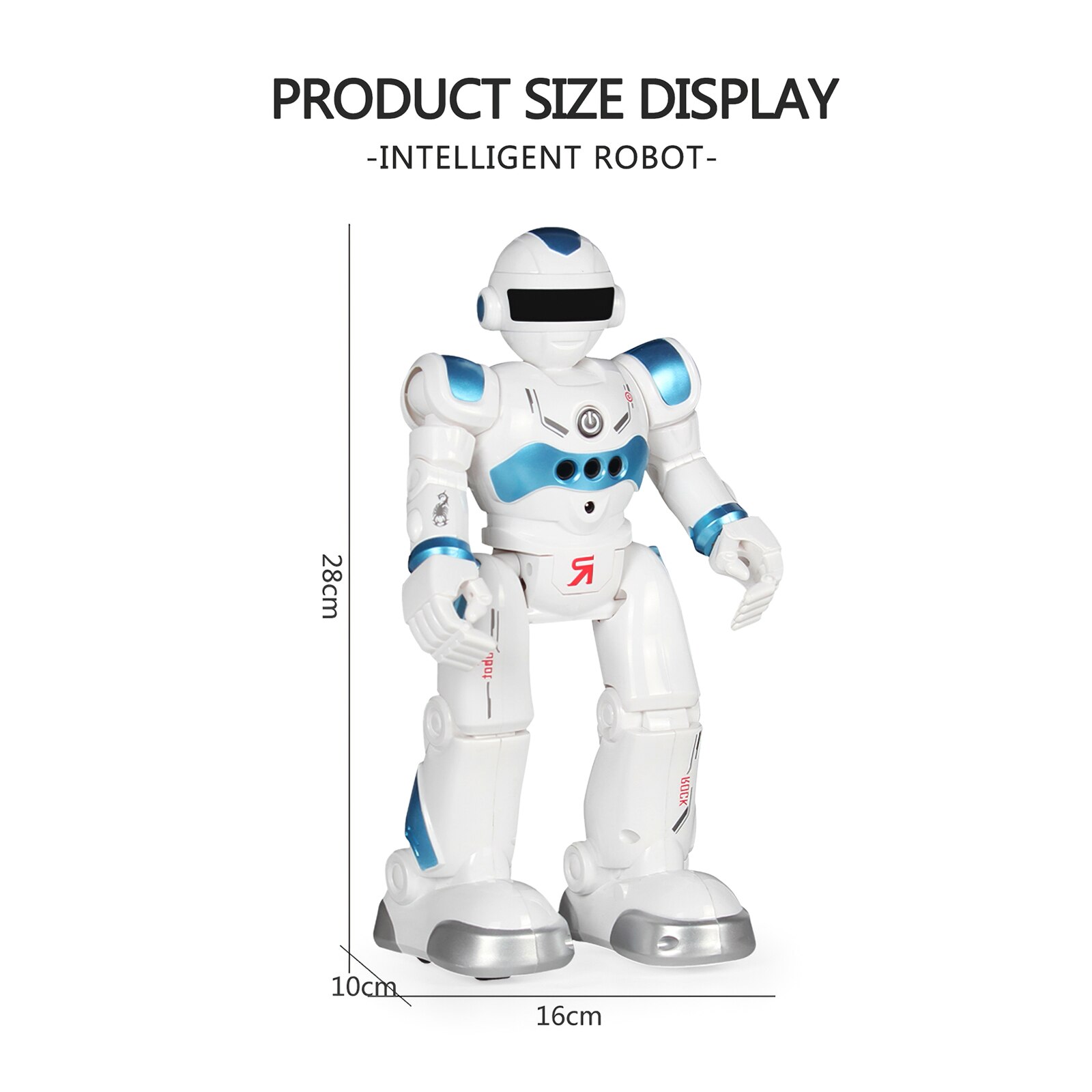 Intelligente Vroege Onderwijs Afstandsbediening Robot Puzzel Jongen Kinderen Speelgoed Gebaar Inductie Usb Opladen Met Muziek Voor Kinderen