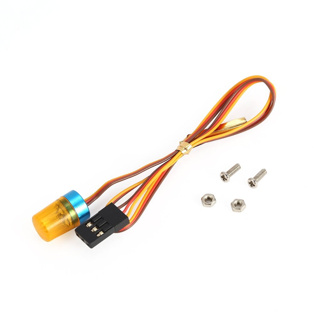 AX-511 Circular Ultra luz LED brillante estroboscópico parpadeante modo de rotación rápida y lenta RC policía bomberos ambulancia Coche
