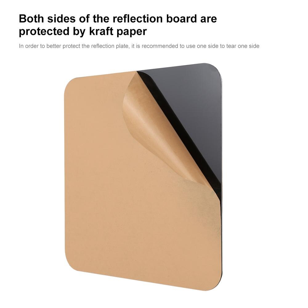 20/30/40CM Reflective Black White Acrylic Display Boards Tabletop Product Photography Reflective Matte Flat Finish Background