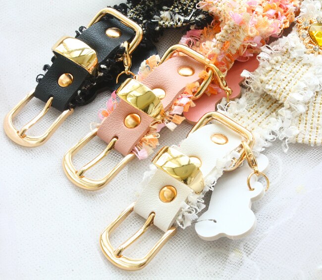Hundhalsband klassisk chi**el stil tweed vintage rosett husdjurshalsband hundtillbehör pudel maltesisk fransk dra italien