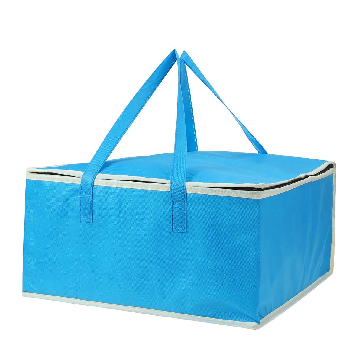 16 "isolierte Tasche Kühltasche Isolierung Klapp Picknick Tragbare Eis Packung Lebensmittel Thermische Tasche Lebensmittel Tasche Pizza Tasche: Blau