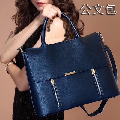 Mallette en Cuir Femme affaires sacs de bureau pour femmes sac de travail 13.3 "pochette d'ordinateur Bolso Trabajo Mujer Cartable Cuir Femme