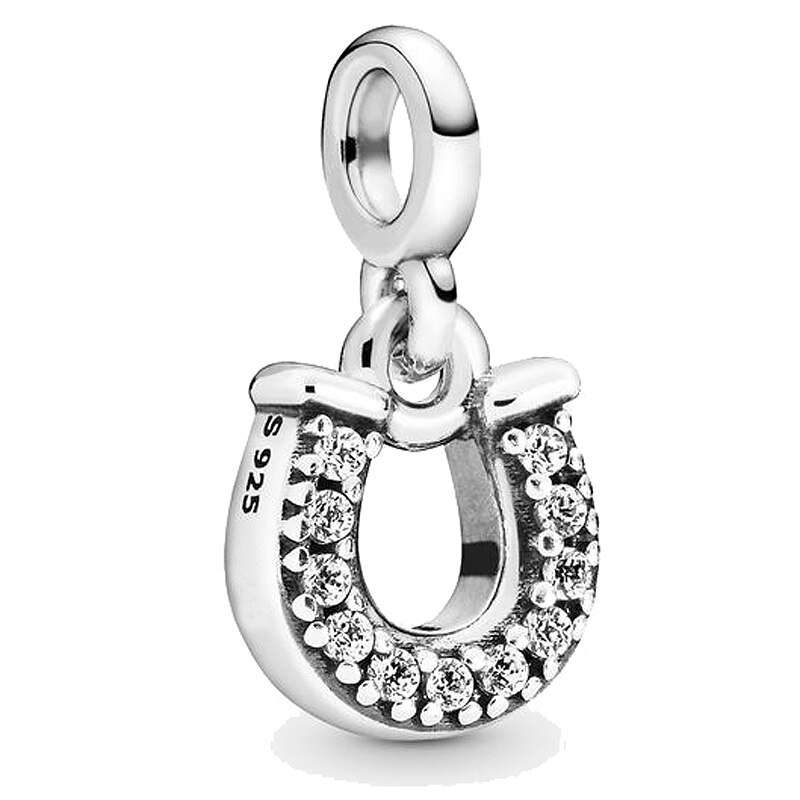 Ma Note de musique ancre diamant brillant fer à cheval lèvres balancent flèche pendentif perle 925 argent Sterling moi breloque idéal pour Bracelet bijoux: 4