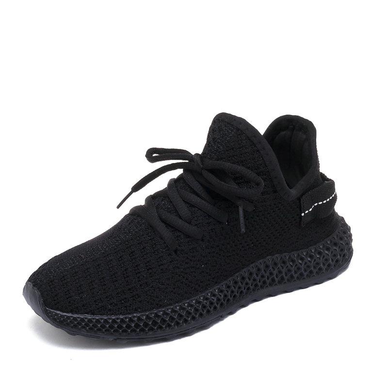 Lente Zwarte Sneakers Vrouwen Ademende Platte Schoenen Mode Koreaanse Lace Up Casual Schoenen Vrouw Roze Trainers Tenis Feminino: Black / 37