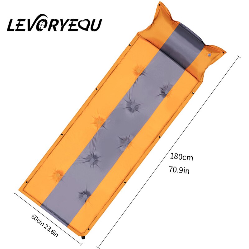 Automatische Opblaasbare Auto Matras Suv 2 Personen Outdoor Camping Dikke 5Cm Slaapmatje Camping Mat Matras Opblaasbare Bed: Single-Orange