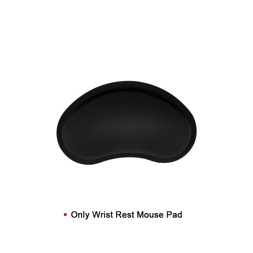 RAKOON Muismat met polssteun Antislipbasis Polssteun Pad Ergonomische muismat voor typiste Kantoor Gaming PC Laptop: WHITE