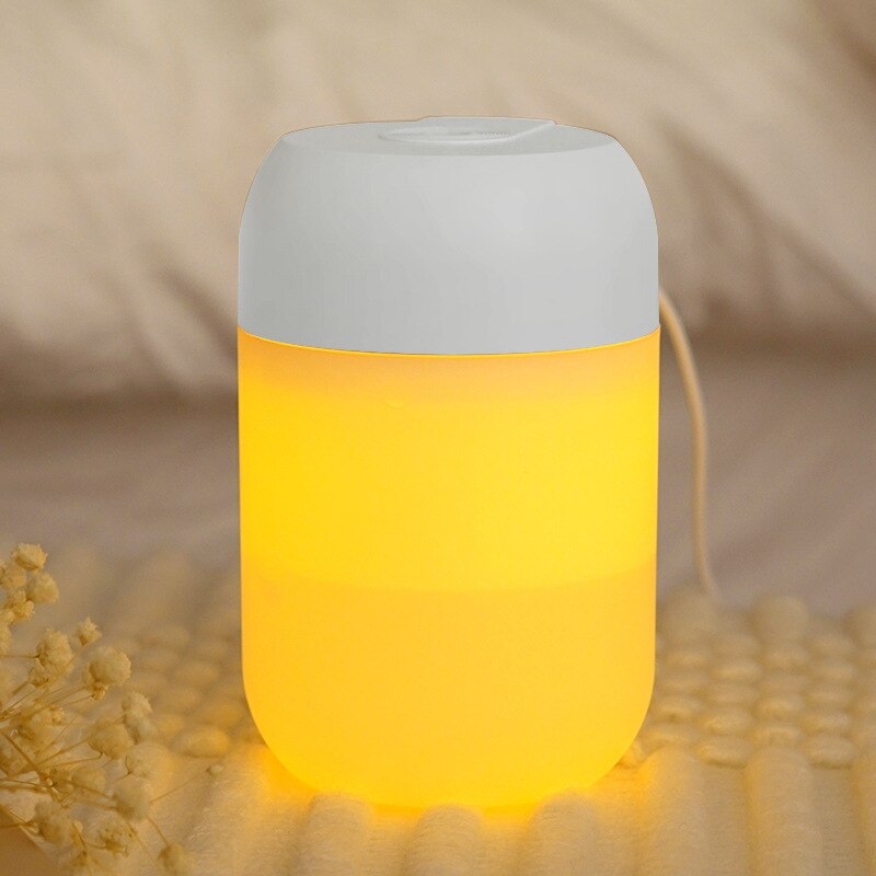 300ml Air Humidifier Aromatherapy Diffuser With Night Light Nebulizer Mist Maker For Home Essential Oil Diffuser: white