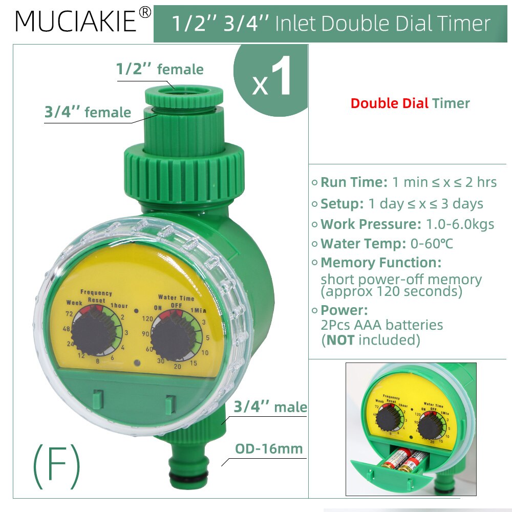 Garden 30-50M Watering Irrigation System Automatic Drip Kit Adjustable Spray Nozzle Dripper Ball Valve Timer 1/4" Hose Sprinkler: Light Grey