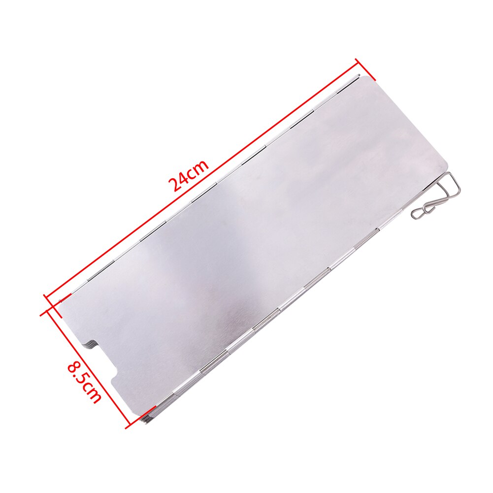 Outdoor Stove Wind Shield Gas Burner Windshield 7/8/9/10/12Plates Gas Stove Windshield Windproof Screen Camping Stove Windscreen: 12 Plates