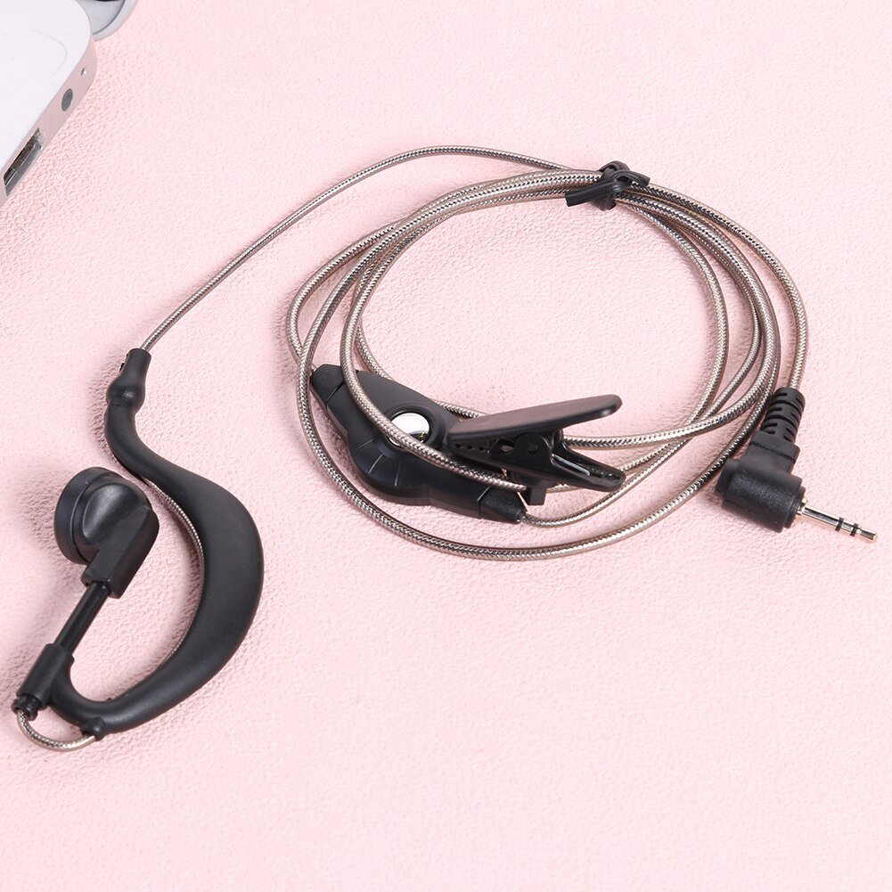 Universal 1Pin G Shape 2.5mm Ear Hook Earpiece Headset w/PTT Mic for Motorola MTH600 MTH650 MTH600 MTH800 MTH850 MTP850