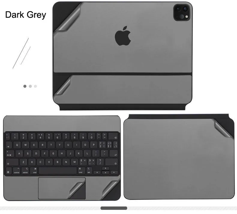 Pre-Cut Vinyl Sticker Protective Skin Cover Film for Magic Keyboard 11 12.9 10.9 inch Compatible for Ipad Pro 4th 5th: black / 13"