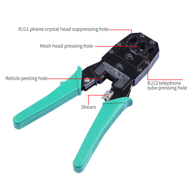 Ethernet RJ45 Crimper Stripper Network Cable Snijgereedschap Kits utp Tester RJ11 RJ12 Cat5 Cat5e Connector 8P6P4P