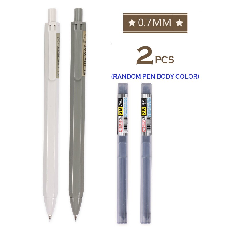 M&amp;G Cherry Pink Mechanical Pencil 0.5mm Lead Automatic Pencils Student Drawing for school office supplies: 83004 2pcs