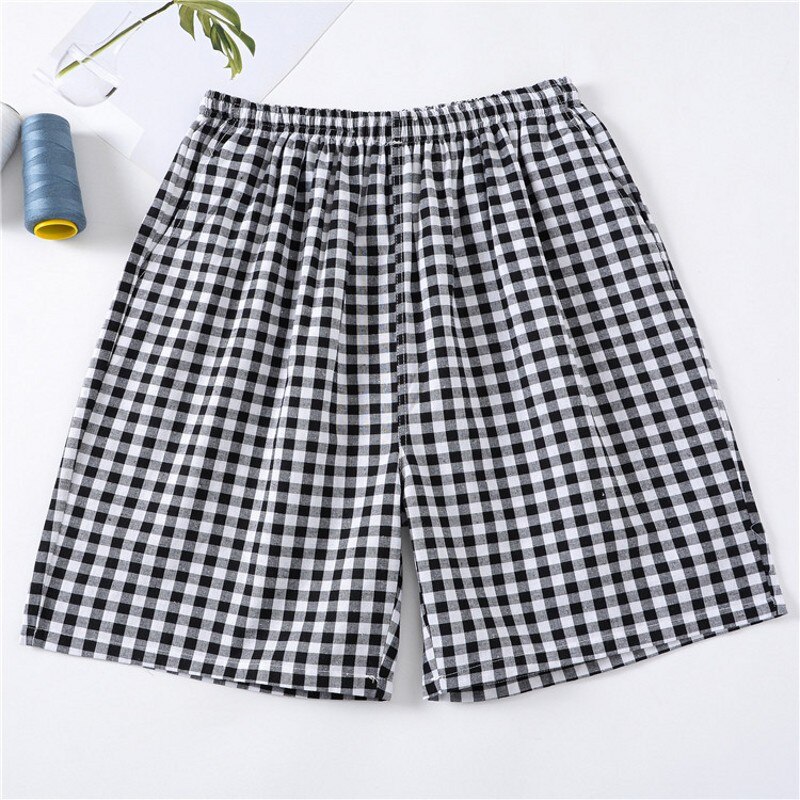 Summer Mens 100% Cotton Sleep Bottoms Pajamas Shorts Sleepwear Pants Pajamas Male home Sleep Shorts Men Sleeping Shorts XL-3XL