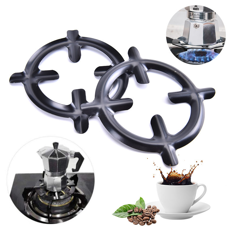 Soporte de placa de estufa de Gas resistente al calor para cafetera Moka, estufa de Camping portátil, estante seguro para cafetera, estante de estufa de acero