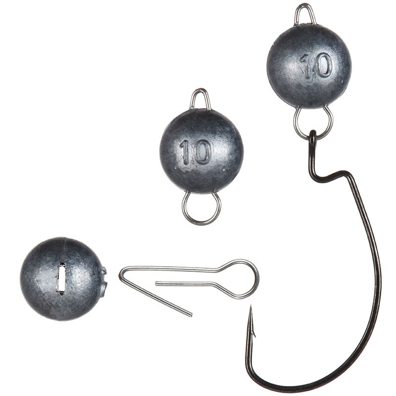 Gå fisk 5 stk fiskesynke jig hoved bly krog vægte 2g-21g jig hoved bly dybt vand kugle blødt lokke fiske tilbehør