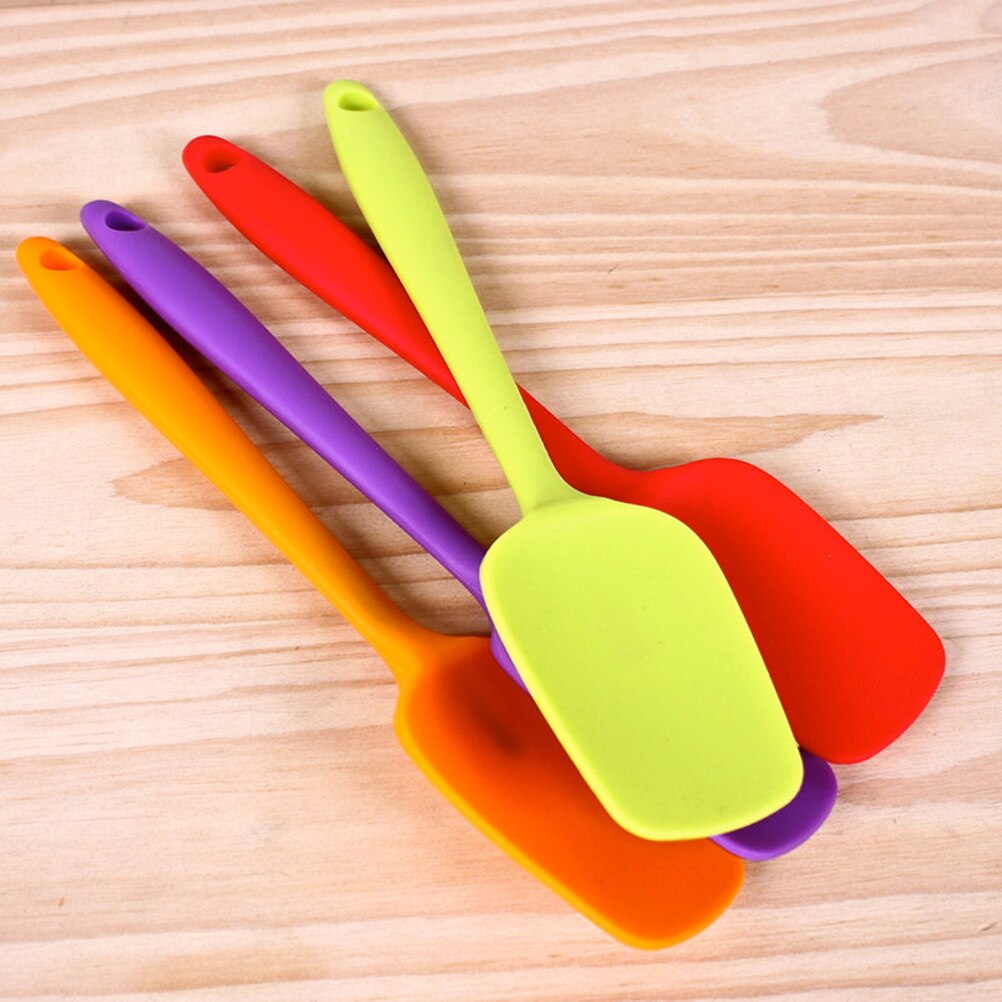 Eco Friendly Silicone Baking Spatula Cooking Baking Scraper Cake Cream Butter Spatula Mixing Batter Scraper Kitchen Tools