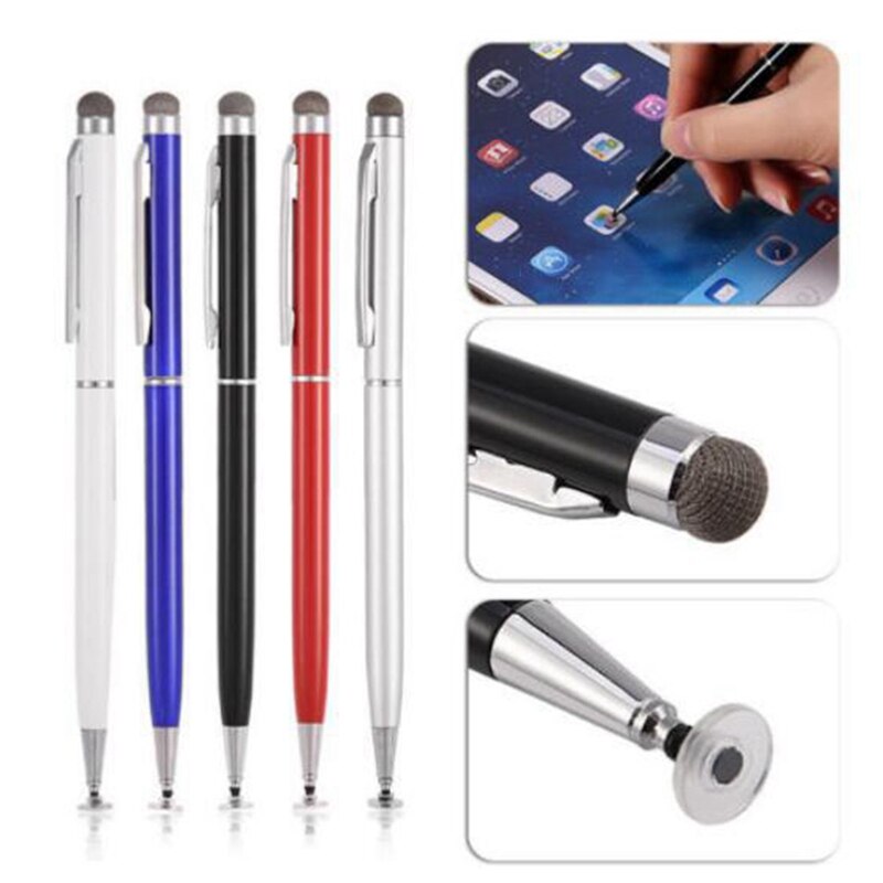 1Pc Mini 14Cm Mobiele Telefoon Stylus Fijne Punt Ronde Dunne Tip Capacitieve Touchscreen Stylus Pen Universeel Voor ipad Voor Iphone