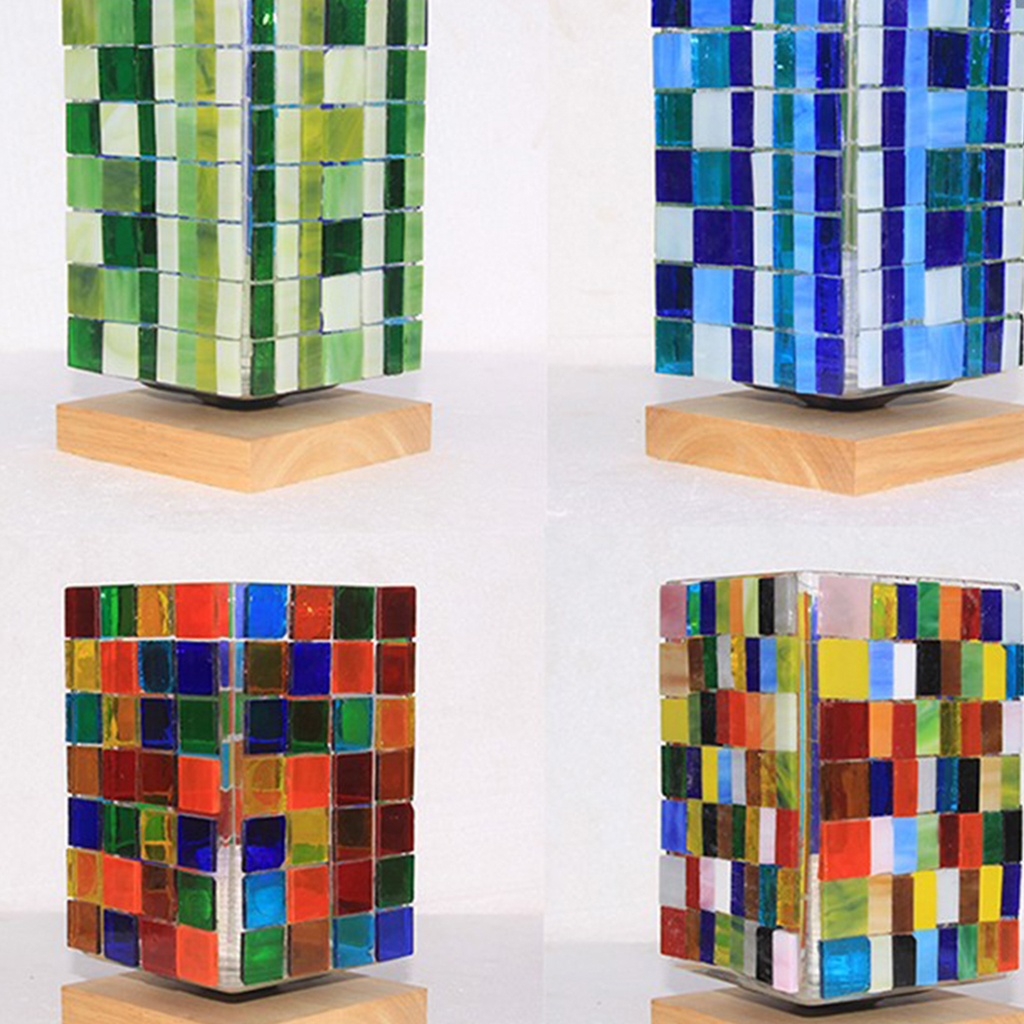 500 stk assorterede farveglasagtige mosaikfliser til mosaik, der gør diy håndværk til børnelegetøj 10 x 10mm