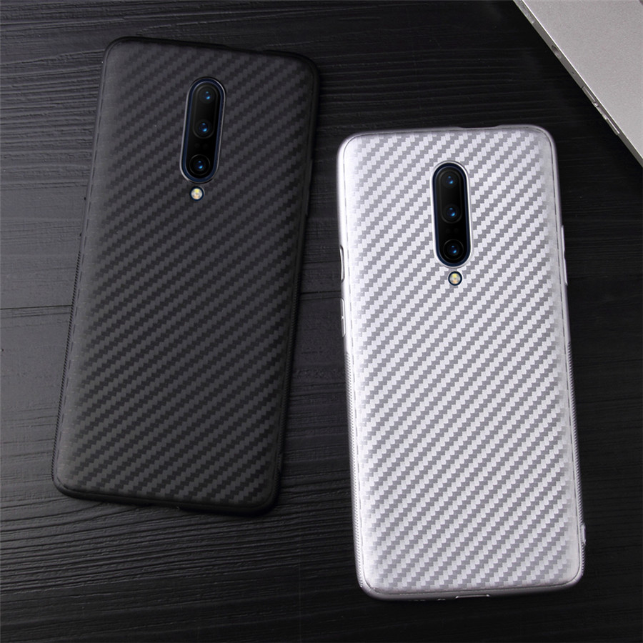 Carbon Fiber Case Voor Oneplus 7 7 Pro 1 + 7 Pro Case Soft Silicone ultradunne Cover Voor een Plus 6 5 5T 1 + 6 Shockproof Shell