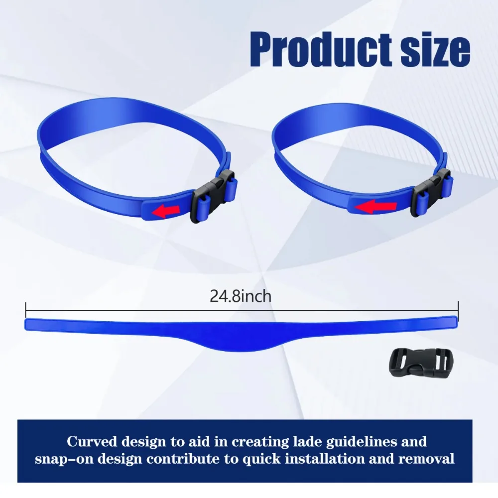 Modelo de barbear de decote e guia de corte de cabelo, faixa de corte de cabelo de silicone curvada ajustável para cortes de cabelo domésticos diy, zumbido, atarraxamento de desbotamento