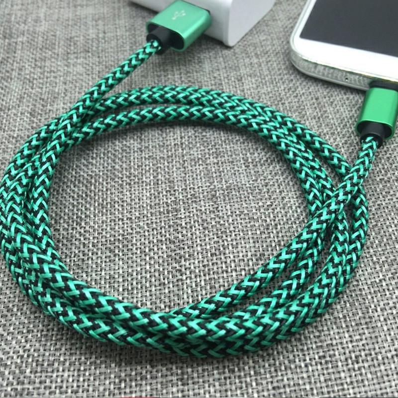 for Samsung S8 S9 plus note9 For Fast Charger cable Note8 S9 S8 C5 C7 C9 pro 1.2/1.5M USB Type C Cable: Green Type C Nilon