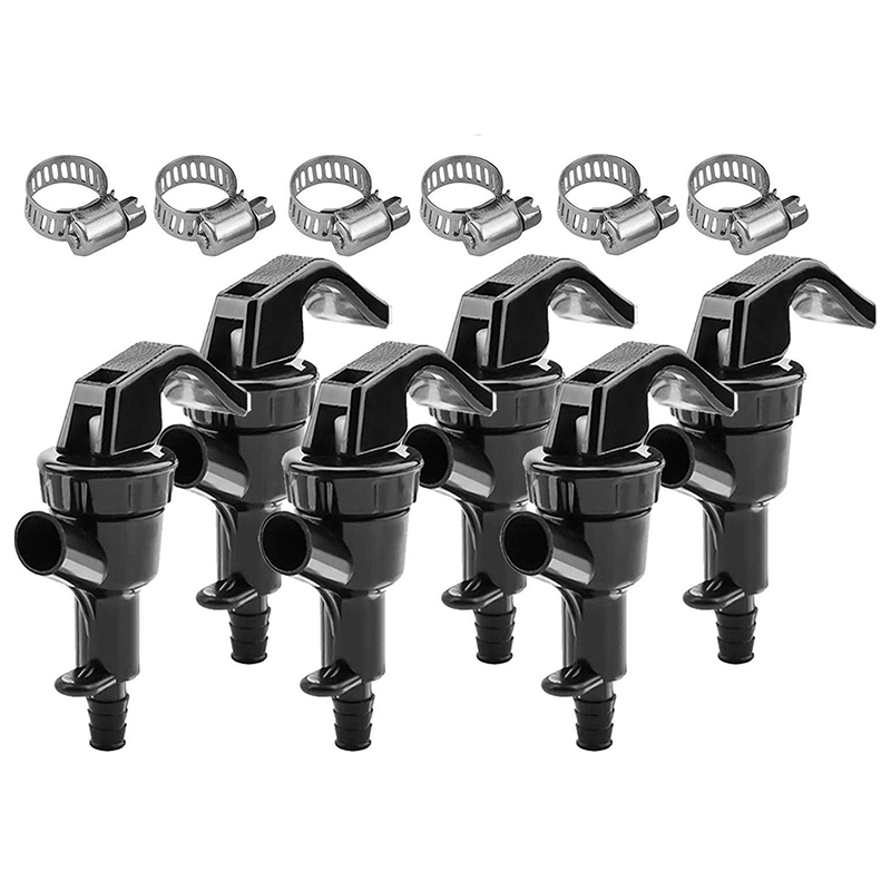 Robinet de pique-nique robinet de fête de fût-homewer Keg ligne de verrouillage à billes distributeur de fût de bière robinet avec collier de serrage: Default Title