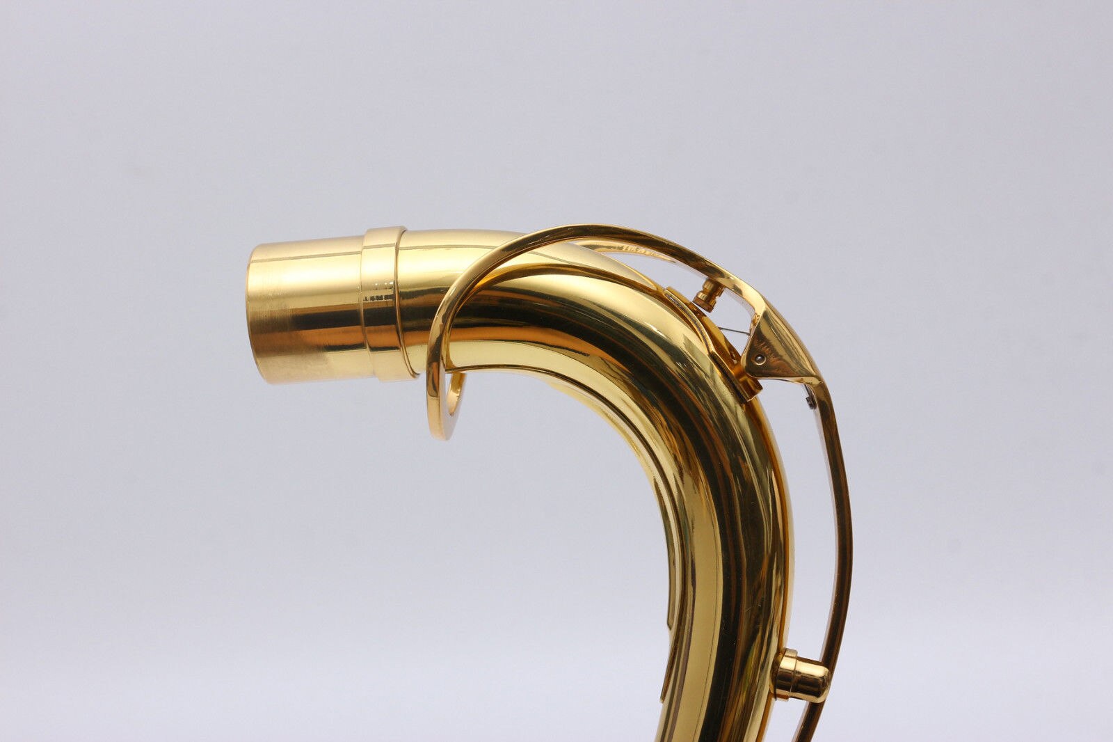 Fremragende tenorsax hals guldlak messing materiale saxofon træblæser del størrelse 27.5 mm