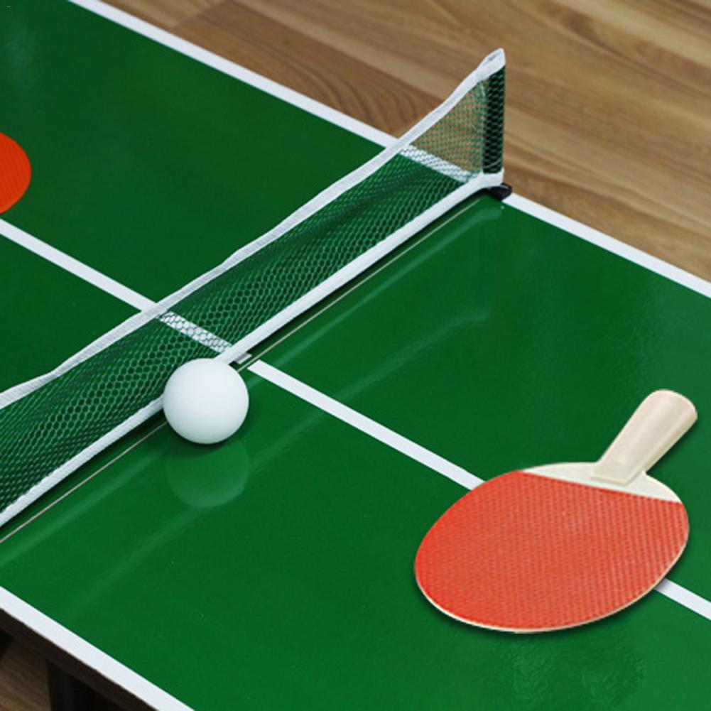 1 Set Mini Tafeltennis Set Houten Ping Pong Racket Tafel Draagbare Board Game Set Sport Entertainment Speelgoed voor kids Kinderen