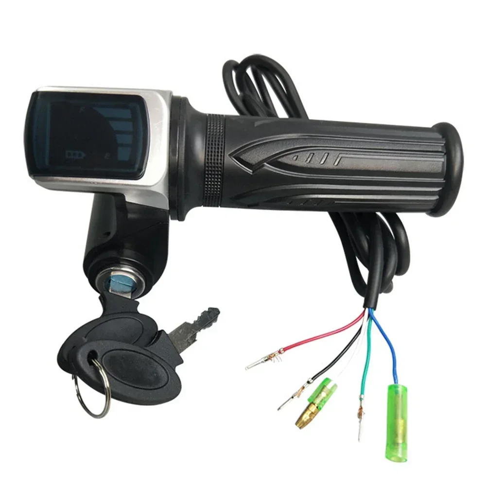 36 V/48 V/60 V Elektrische Scooter Gasgreep Met Key Lock Power Indicator Snelheidsregeling stuur E-scooter Acceleratie Throttle