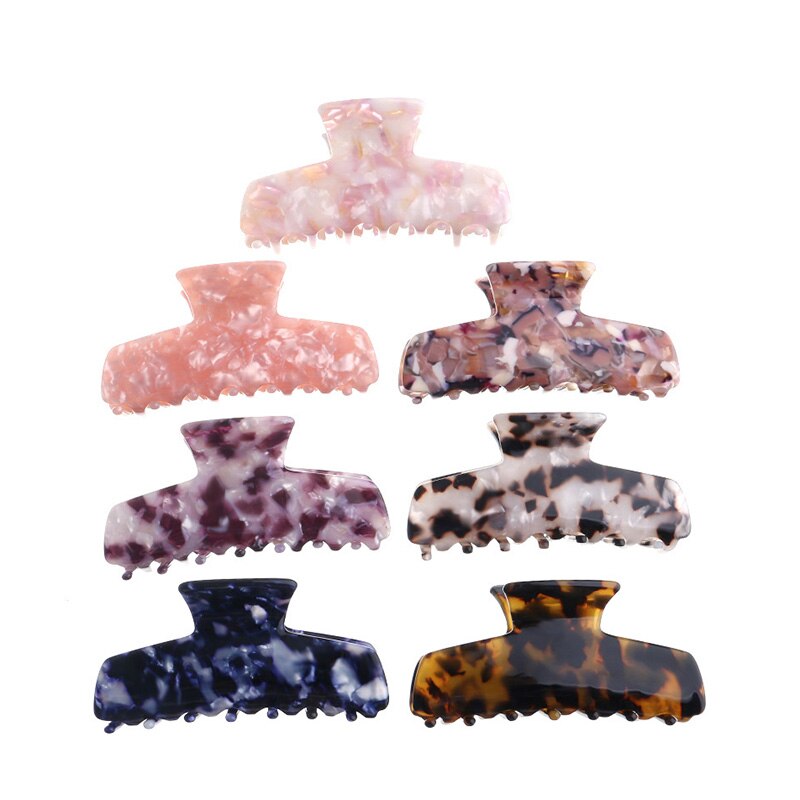 Pinzas para el pelo pequeñas con revestimiento de tortuga de acetato grande, accesorios de alta gama de 9cm, pinzas para el pelo pequeñas de acetato coreano alrge