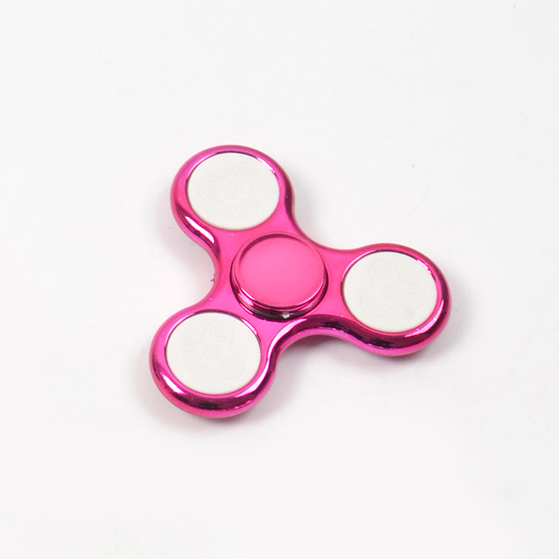 6 farver led lys selvlysende fidget spinner skifter hånd spinner golw in the dark afspændingslegetøj til børn: Rød