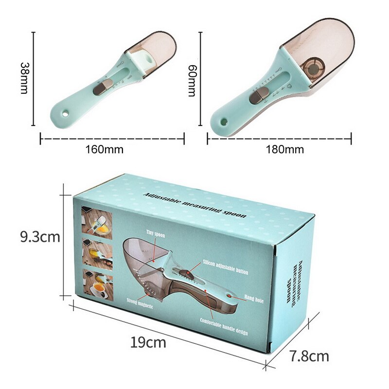 Kitchen Measuring Cups And Spoons Scoop Baking Kitchen Tools Cuisine Accessories Adjustable Measuring Scoop