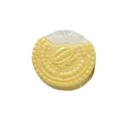 20Pcs Simulation Biscuit Flat Back Resin Cabochons Miniature Cute Food Scrapbooking DIY Jewelry Craft Decoration Accessories: yellow