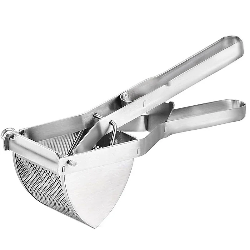Potato Ricer,multifunction Stainless Steel Potato Masher and Ricer Press and Mash for Perfect Mashed Potatoes Kitchen Tools: Light Grey
