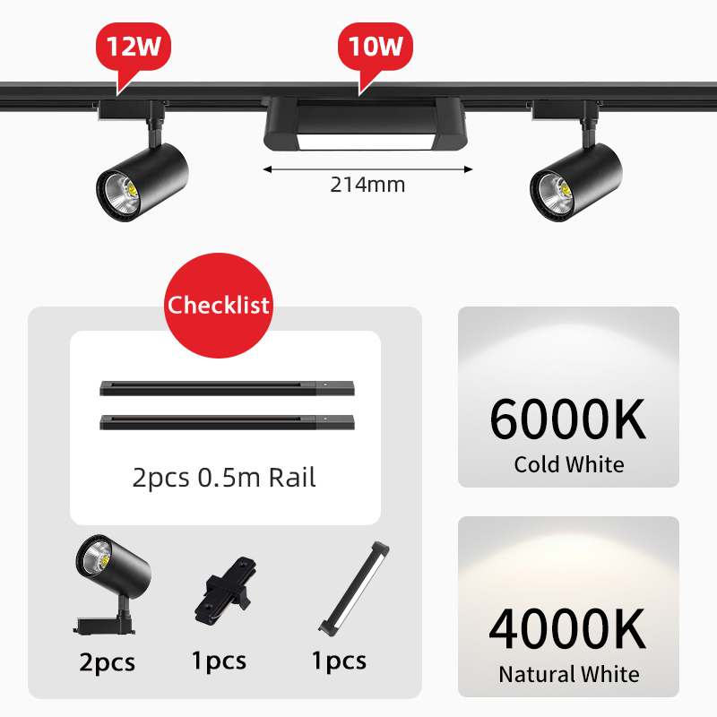 LED-schienenlicht Stelle LED 10W 20W 30W Wandleuchte Flutlicht Kolben Schienen Stelle Schienenbeleuchtung Leuchte Bekleidungsgeschäft Wohnzimmer Hause