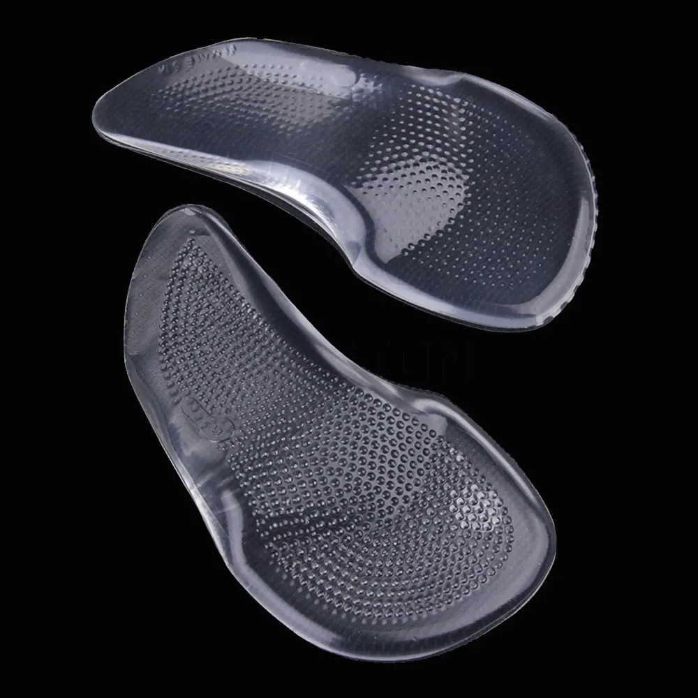 Almohadilla de soporte de arco de GEL 3/4 para tacones altos, plantillas ortopédicas para pies planos, Corrector para zapatos, cuidado de los pies de mujer, 2 uds.