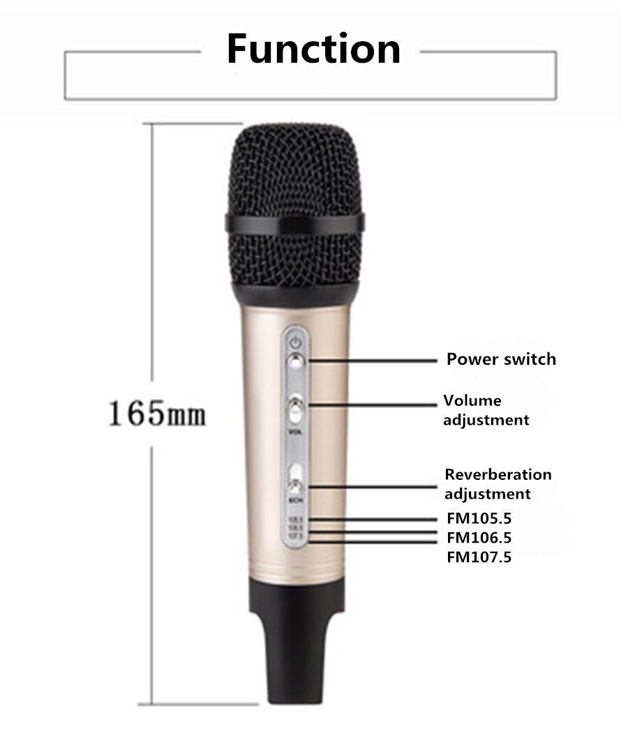 Auto Draadloze Microfoon Handheld KTV Microfoon