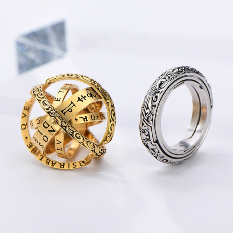Astronomische Bol Ring Open Medaillon Cosmic Vinger Ring Paar Lover Sieraden voor Vrouwen Mannen Accessoires