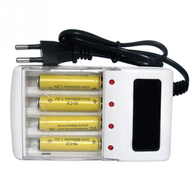 4 poorten AA/AAA Oplaadbare Batterij Oplader voor RC Camera Speelgoed Elektronica Draagbare Batterij Oplader met EU Plug/ US Plug CCC